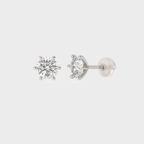 Moissanite Stud Earring