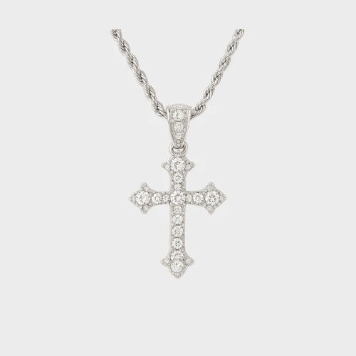 Moissanite Cross Chain