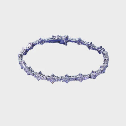 Moissanite Spike Bracelet